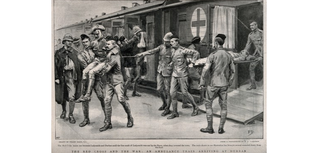 A Red Cross hospital train from the Boer War